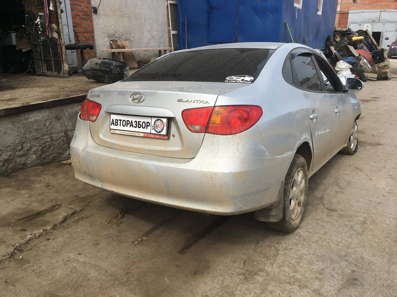 Продажа Hyundai Elantra 1.6 (123Hp) (G4FC) FWD MT по запчастям