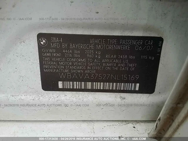 Продажа BMW 3er 3.0 (233Hp) (N53B30) RWD AT по запчастям