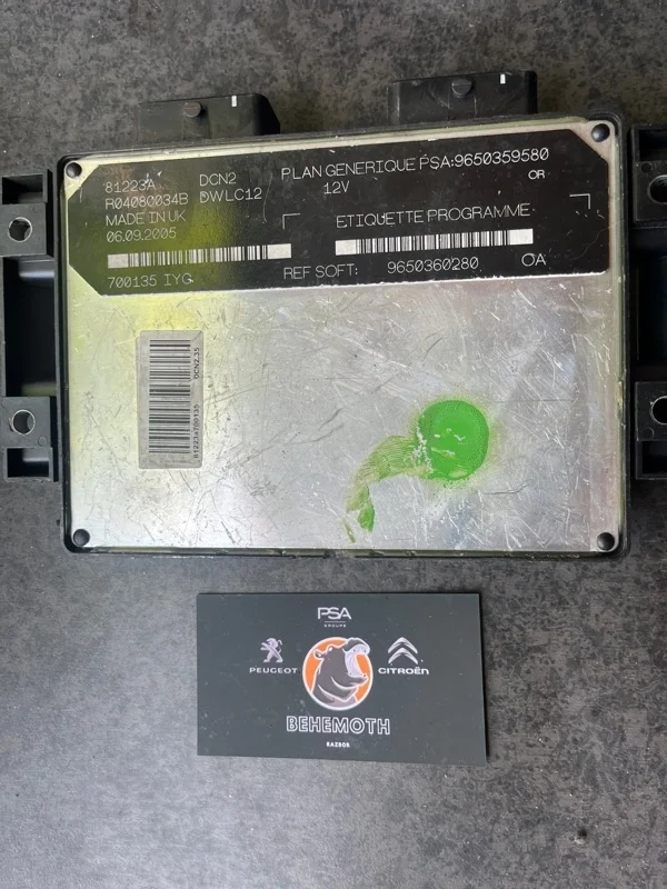 Блок управления Peugeot Partner 9650360280 1.9