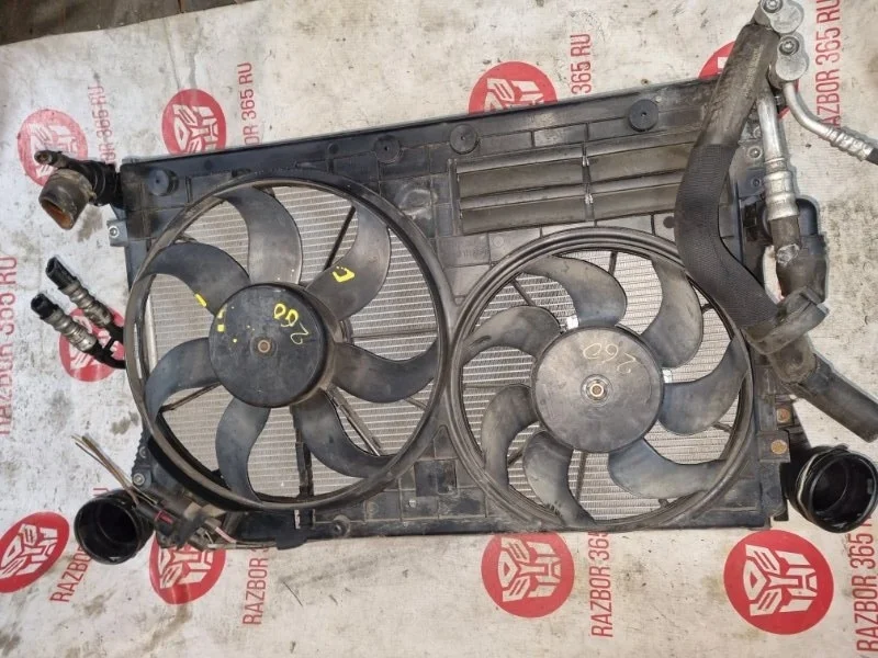 Комплект радиаторов с вентилятором Volkswagen Tiguan 2010 5N1