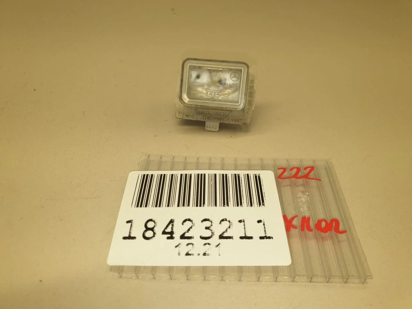 Фонарь подсветки номерного знака для Mercedes S-klasse W222 2013-2020