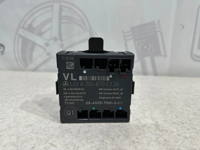 Блок управления передней левой двери Mercedes-benz 2008 W204