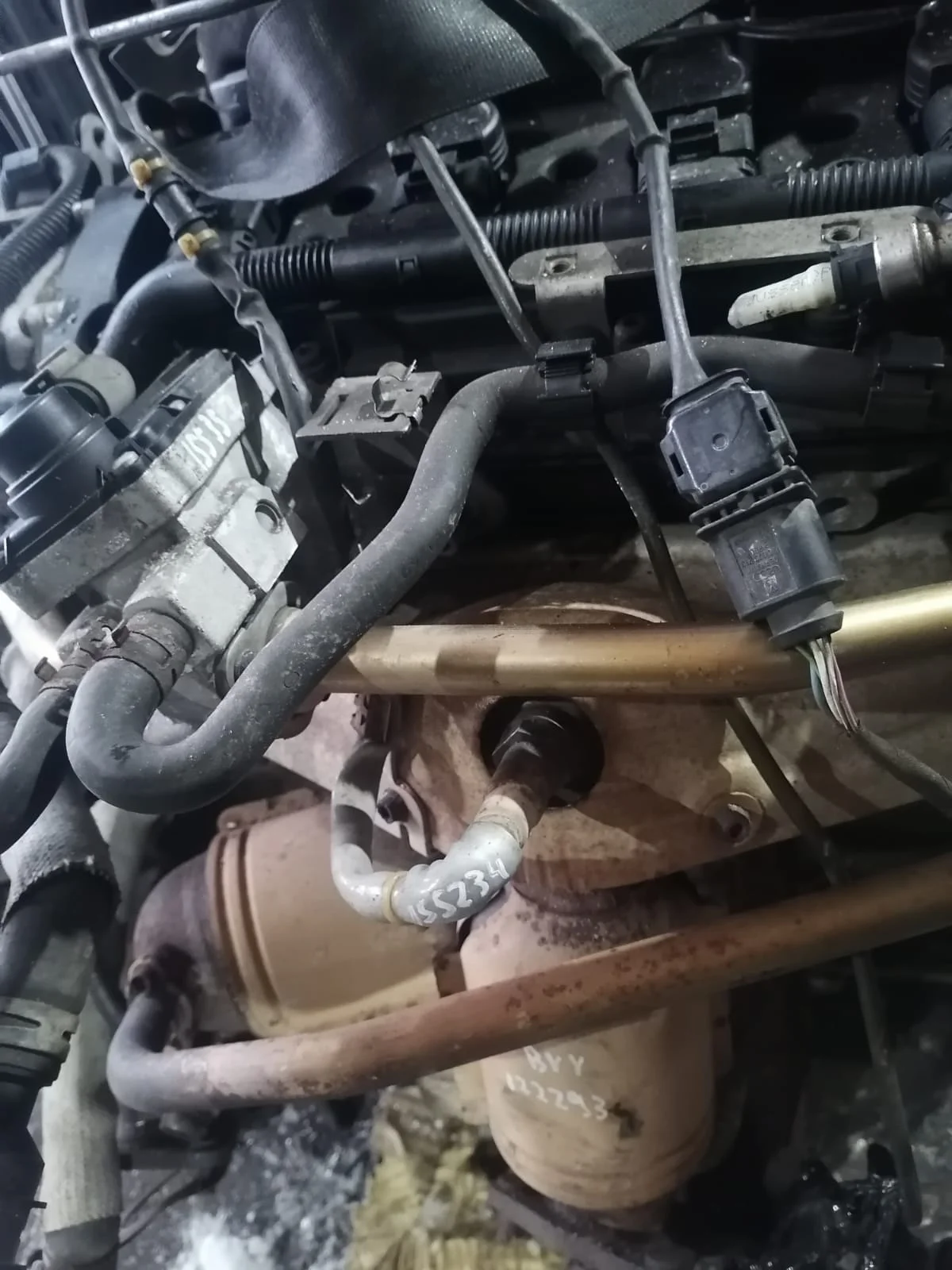 Датчик кислородный (Лямбда-зонд) 5ти контак AUDI A3, SKODA 1Z, VOLKSWAGEN BVY 2005- перед чёрный б/у A3(2004-2013);OCTAVIA 1Z(2004-2012);GOLF 5(2004-2009);PASSAT B6(2005-2010)