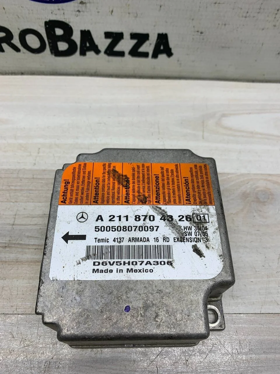 Блок управления Airbag Mercedes W219