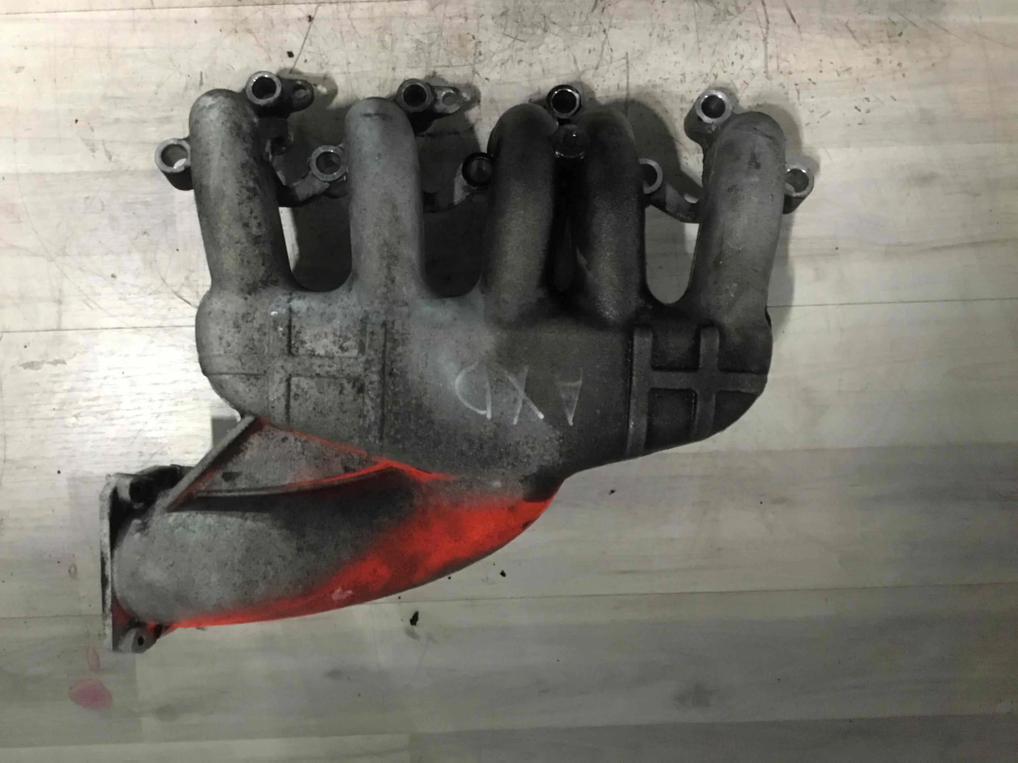 Коллектор впускной Volkswagen Transporter T5 2003 - 2009 дизель 2.5 TDI Механика Микроавтобус