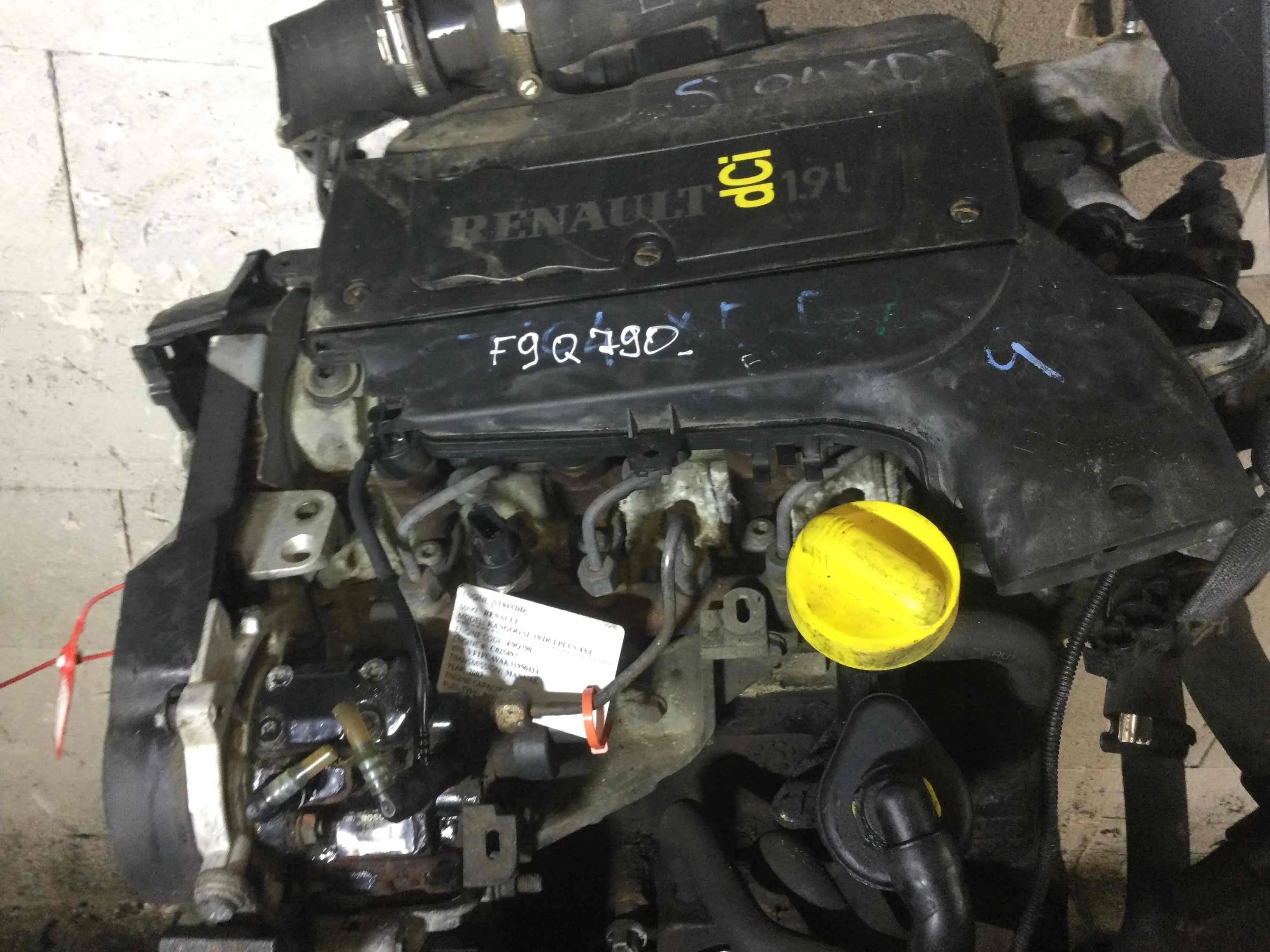 Двигатель Renault Kangoo 1 поколение (1998-2003) дизель 1.9 dCi Механика Минивэн