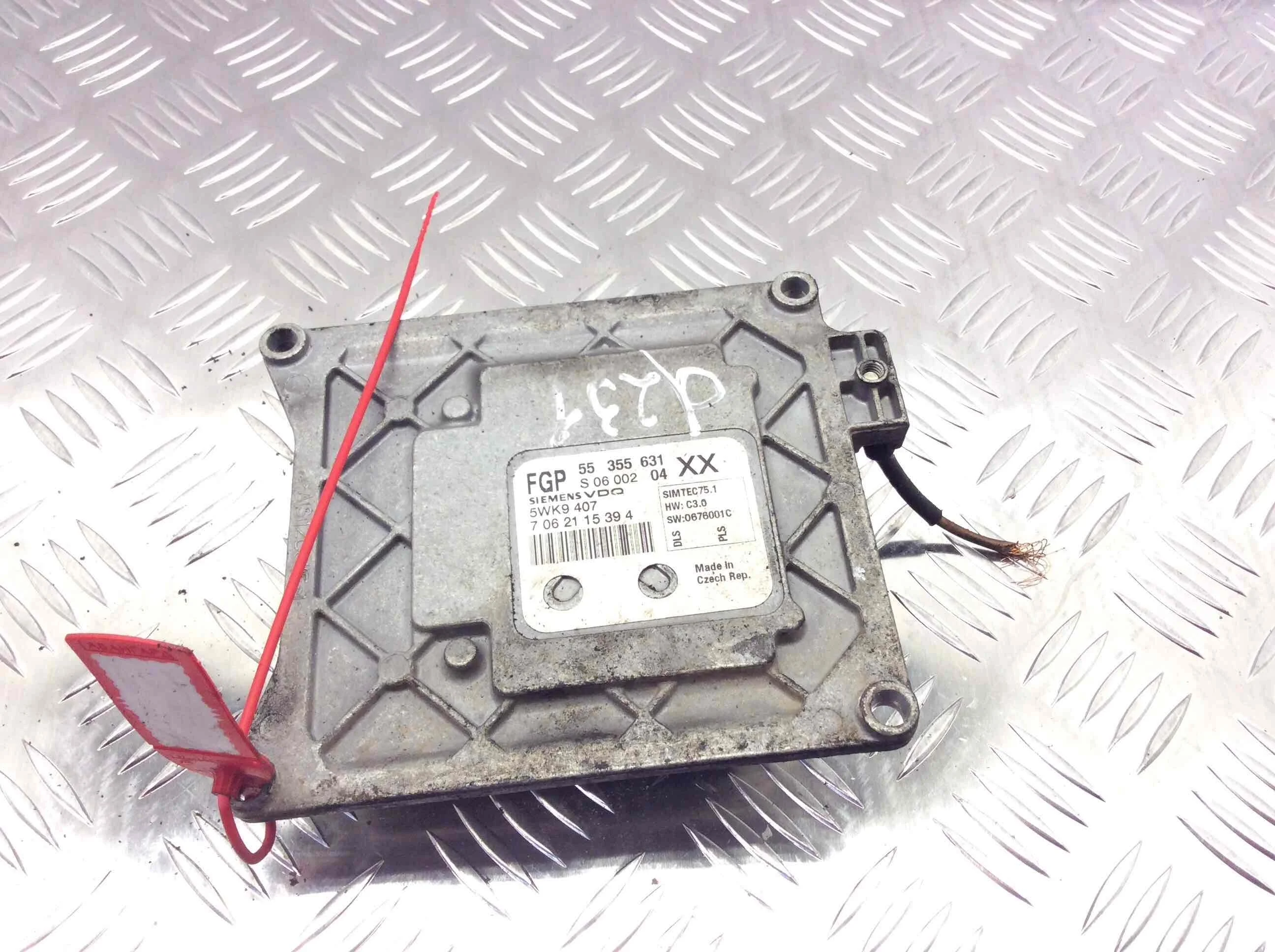 Блок управления двигателем Opel Vectra C [рестайлинг] (2005-2009) бензин 1.8 i Механика Х/б