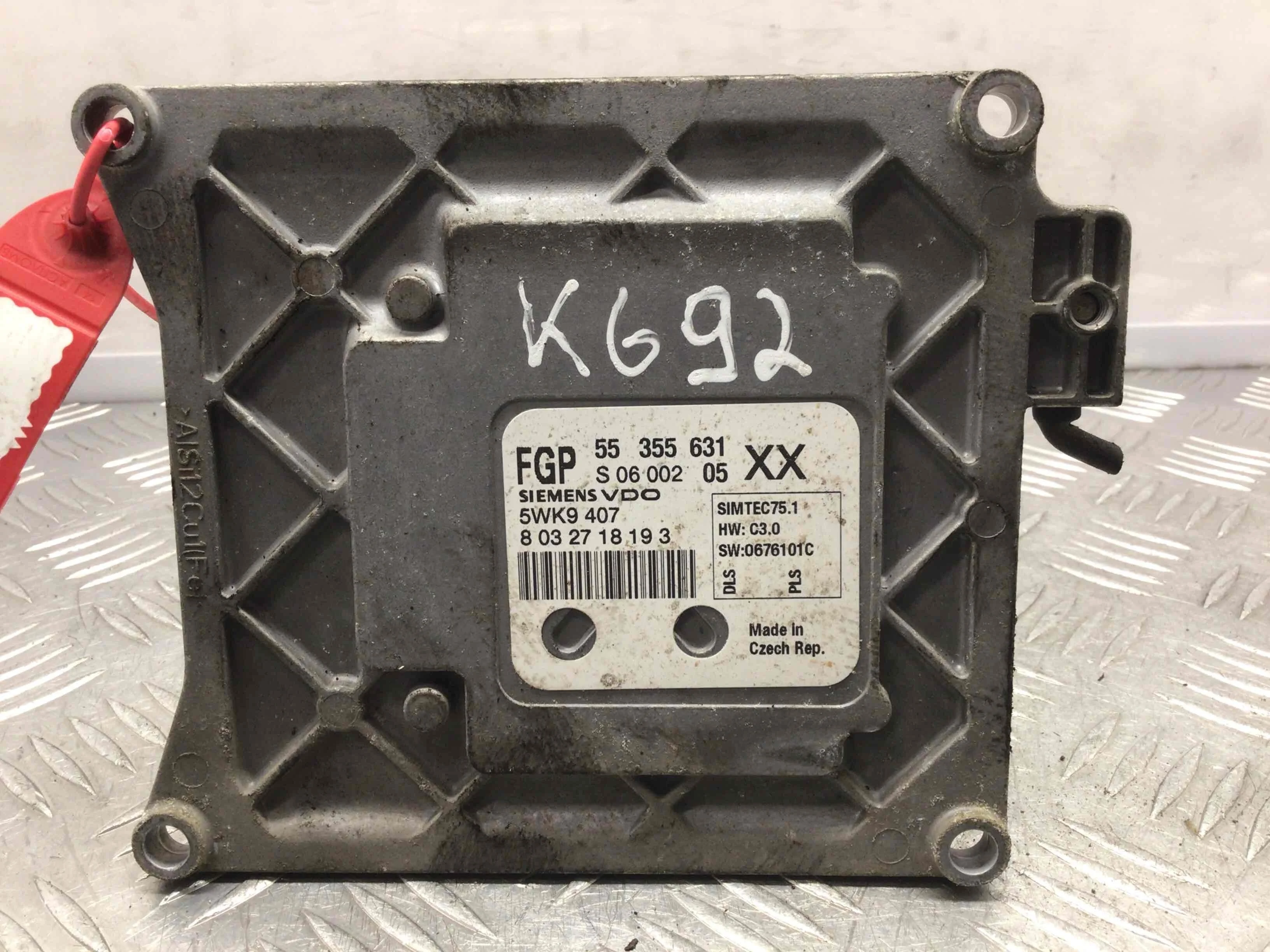 Блок управления двигателем Opel Vectra C [рестайлинг] (2005-2009) бензин 1.8 i Механика Седан