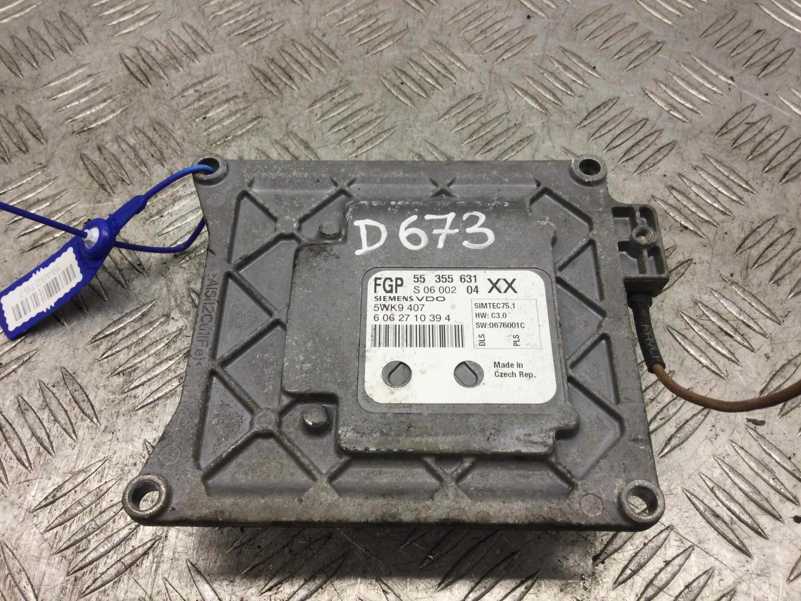 Блок управления двигателем Opel Vectra C [рестайлинг] (2005-2009) бензин 1.8 i Механика Седан