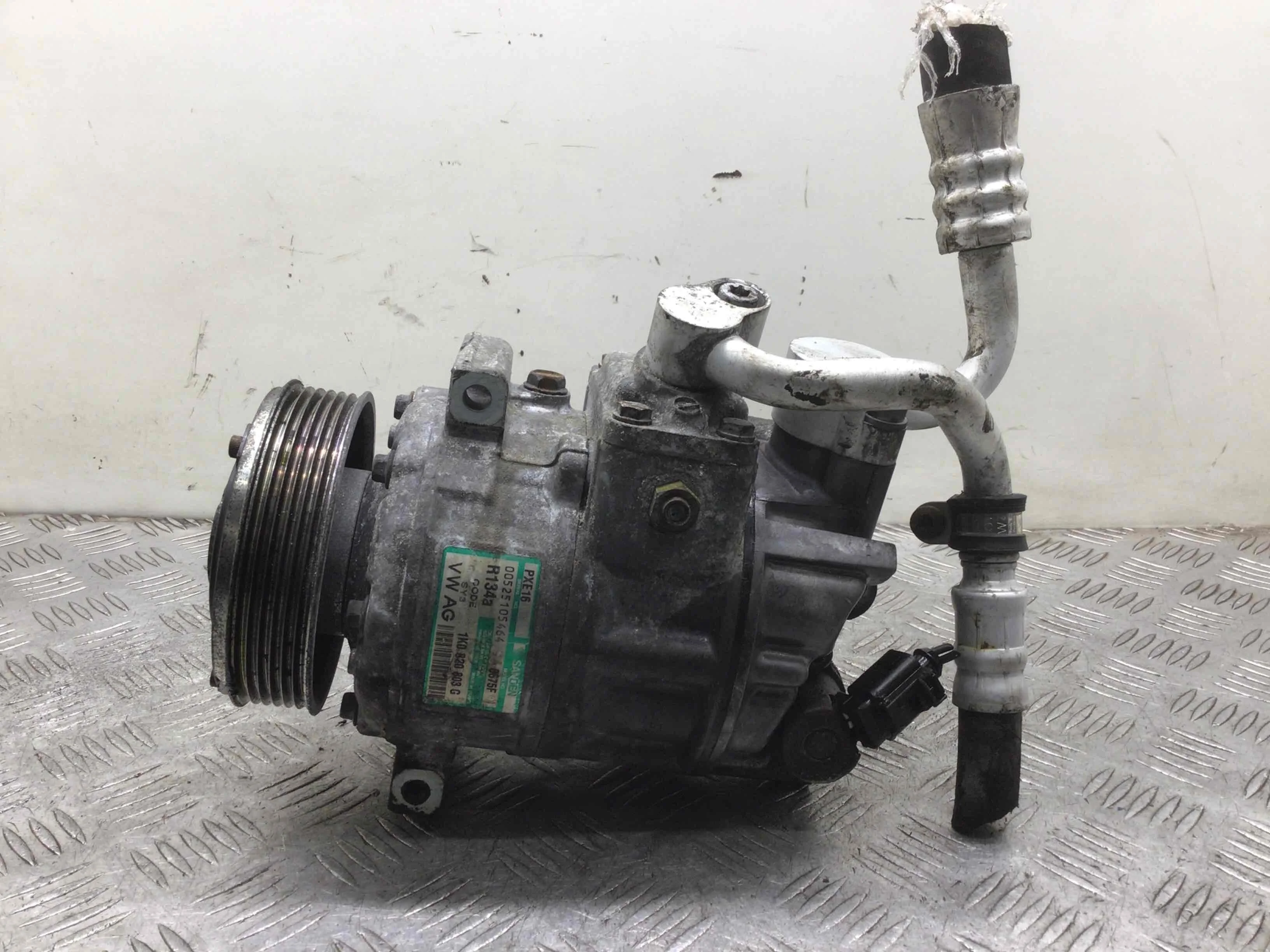 Компрессор кондиционера Volkswagen Golf 4 поколение (1997-2004) дизель 1.9 TDI Механика Х/б