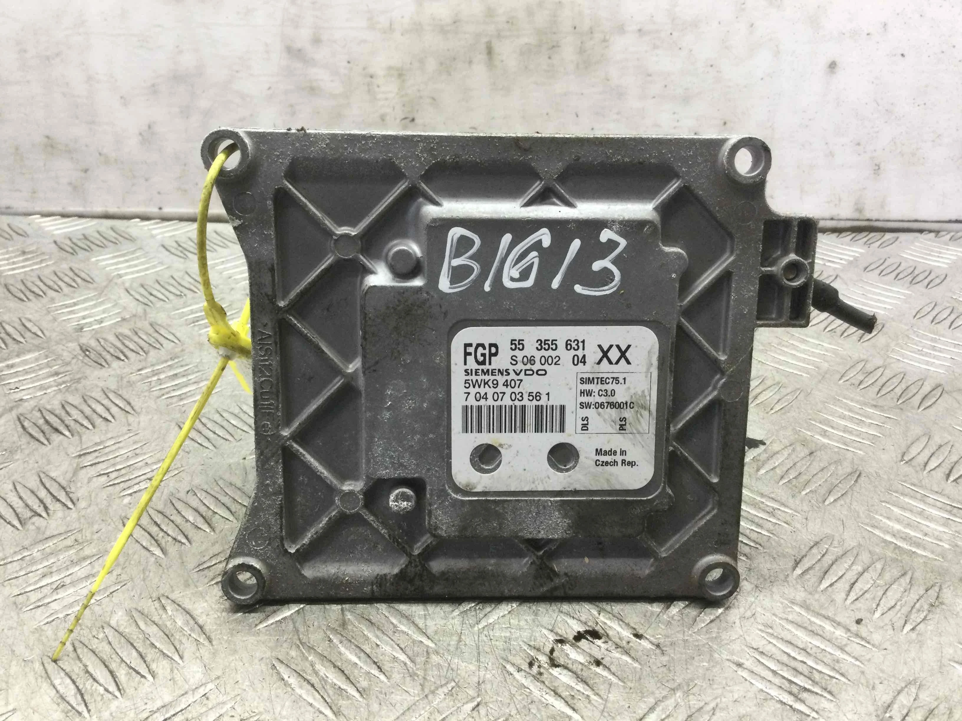 Блок управления двигателем Opel Vectra C [рестайлинг] (2005-2009) бензин 1.8  Механика Седан