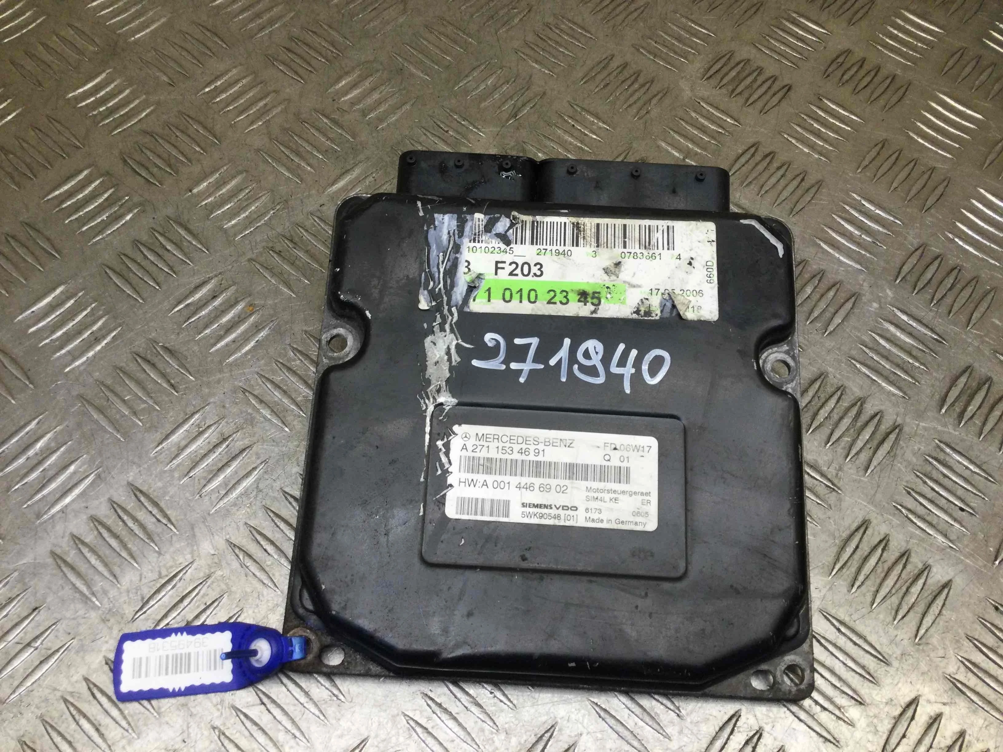 Блок управления двигателем Mercedes C-klasse W203/S203/CL203 (2000-2004) бензин 1.8  Автомат Седан