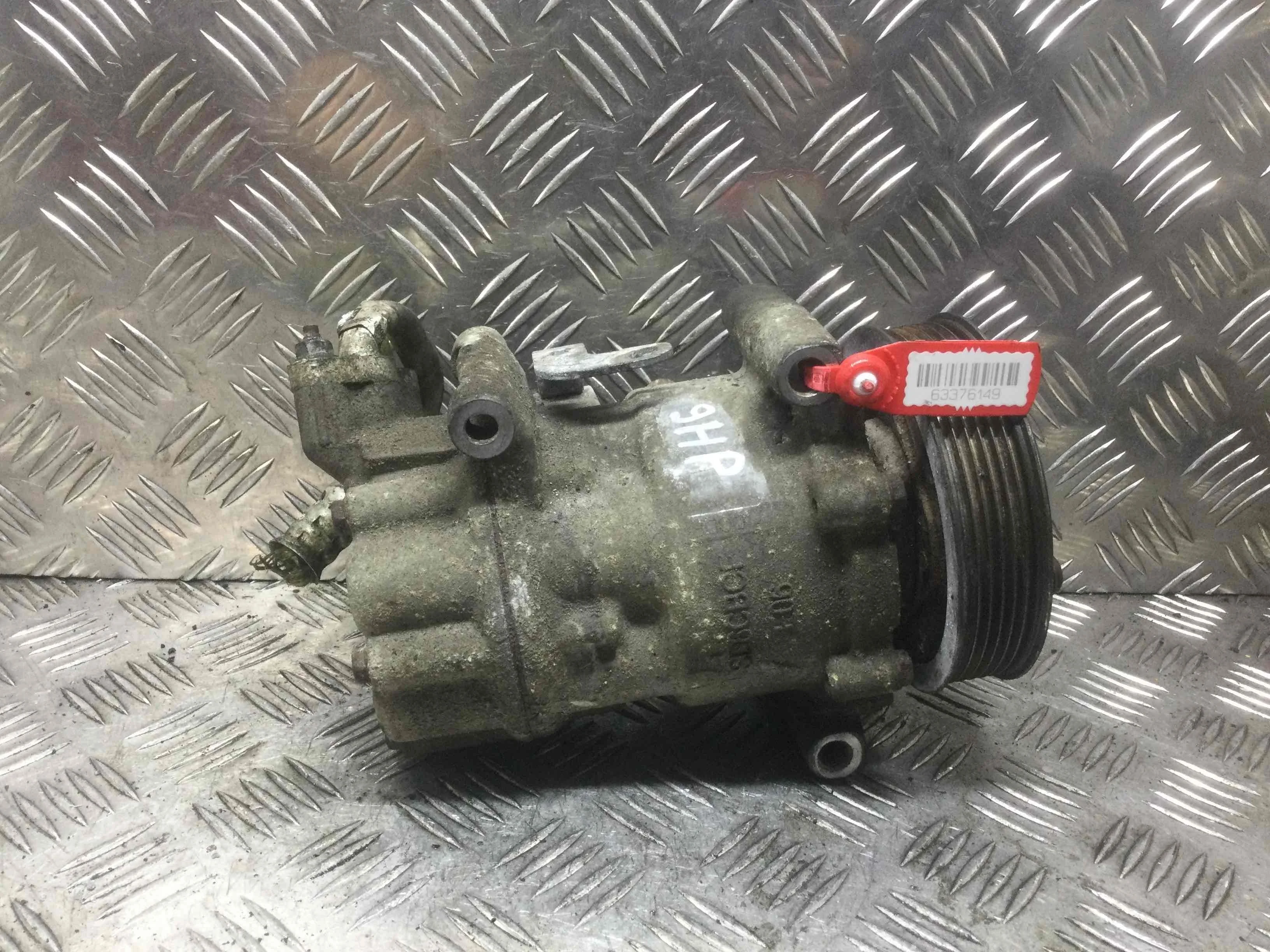 Компрессор кондиционера Peugeot 207 1 поколение (2006-2009) дизель 1.6 HDI Механика Х/б