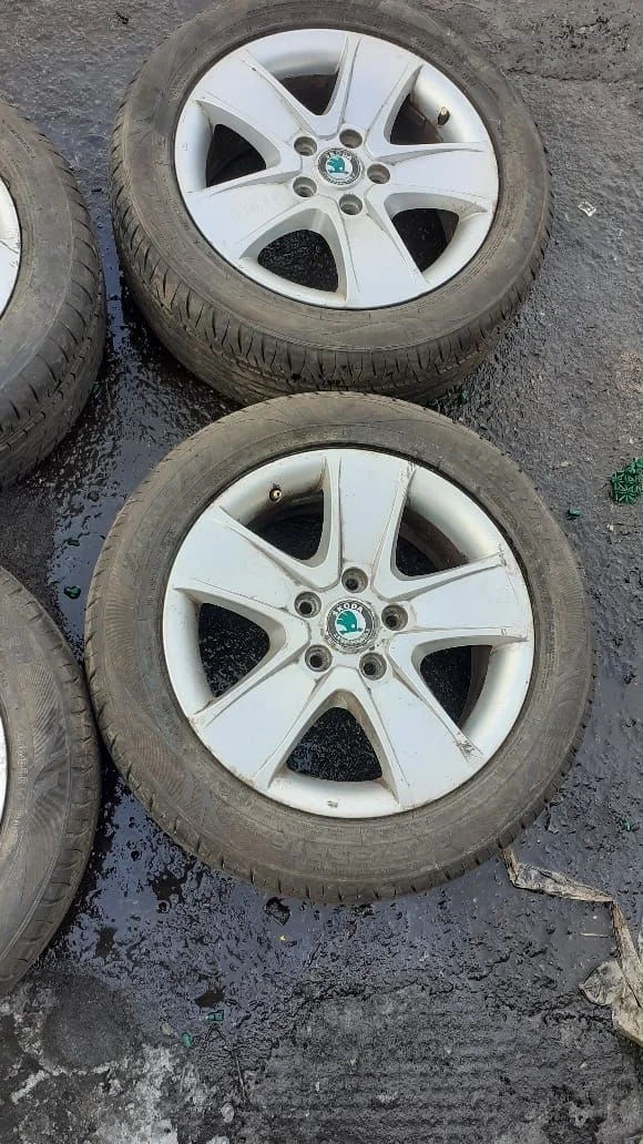 Диск колёсный SKODA OCTAVIA 1Z 2009- литой комплект R16 6,5J 50ET б/у OCTAVIA 1Z(2004-2012)