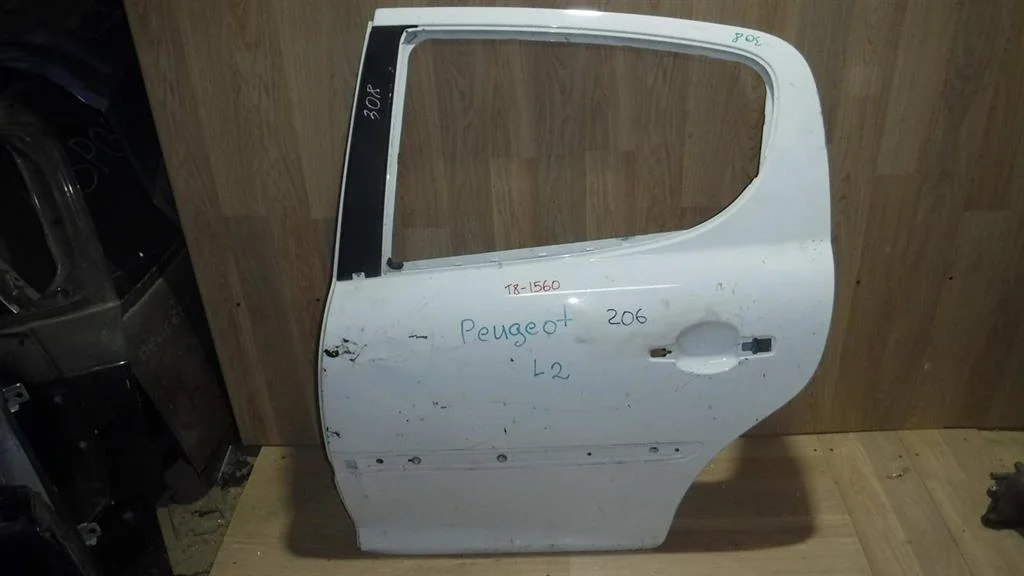 Дверь задняя левая Peugeot 207 I (2006—2009)