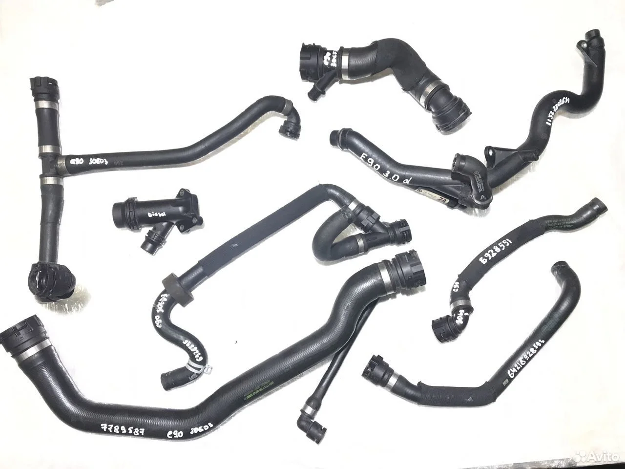 Патрубки системы охлаждения бмв е90 дизель м57н2