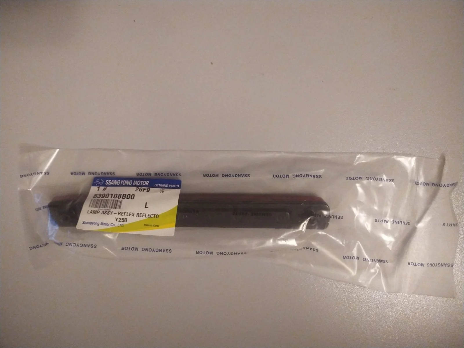 Катафот бампера Ssangyong Kyron 2007>