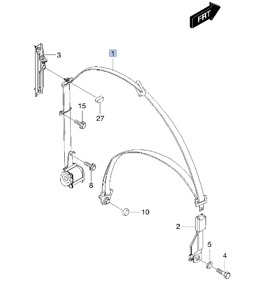 Ремень безопасности Chevrolet Lacetti 2008 J200