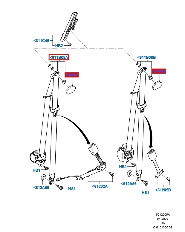 Ремень безопасности Ford Fiesta 2008 CBK