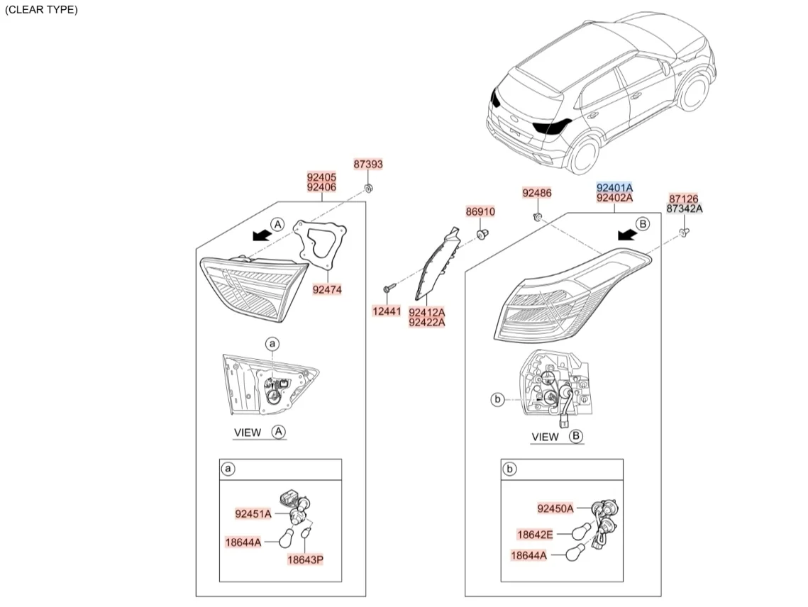 Фонарь (стоп сигнал) Hyundai Creta 2020 GS