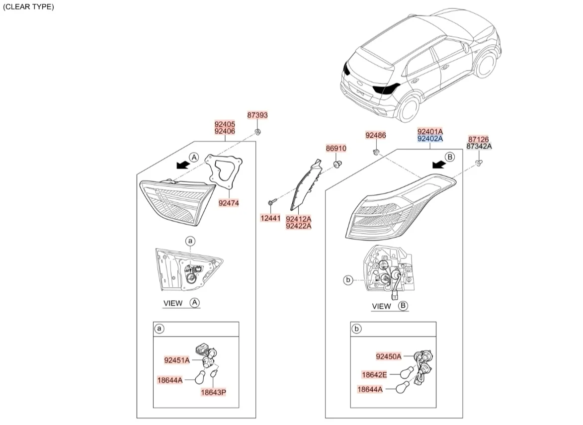Фонарь (стоп сигнал) Hyundai Creta 2020 GS