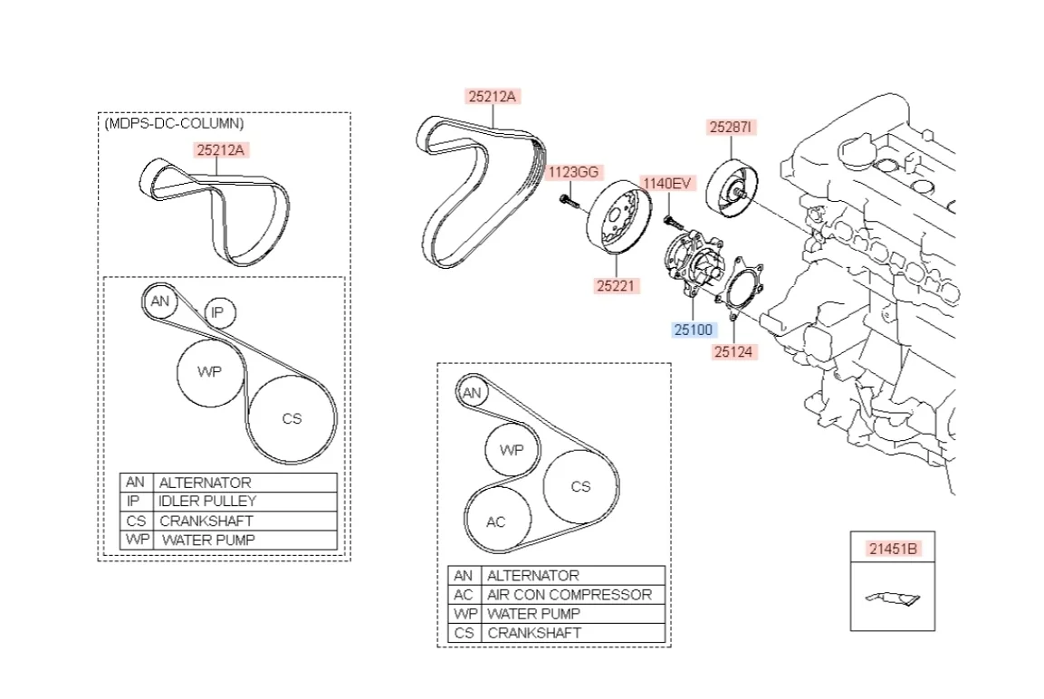 Насос водяной (помпа) Kia Soul 2011 AM
