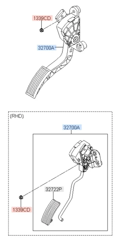 Педаль газа Kia Soul 2011 AM