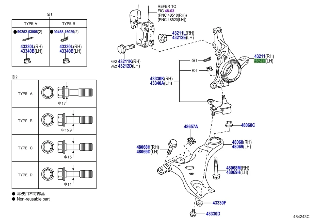 Кулак поворотный Lexus RX350 2018 AL20