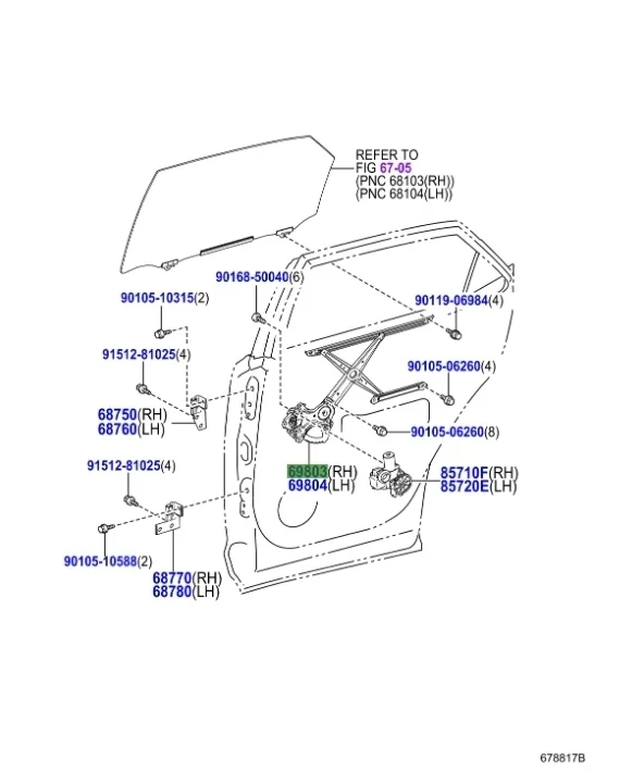 Стеклоподъемник Lexus RX350 2018 AL20