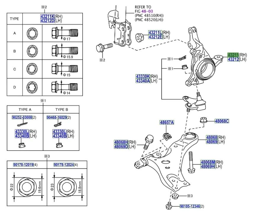 Кулак поворотный Lexus RX450h 2012 AL10