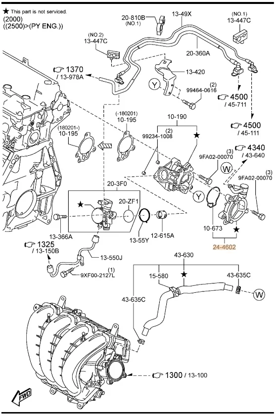 Вакуумный насос Mazda CX-5 2018 KF