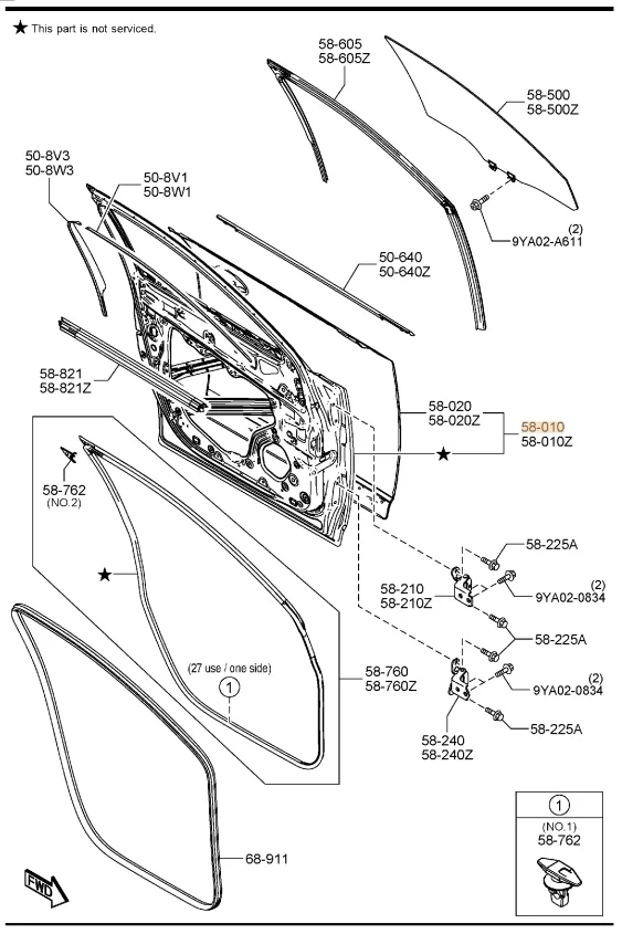 Дверь Mazda CX-5 2021 KF