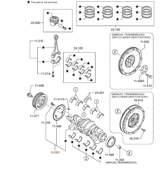 Коленвал Mazda CX-5 2021 KF