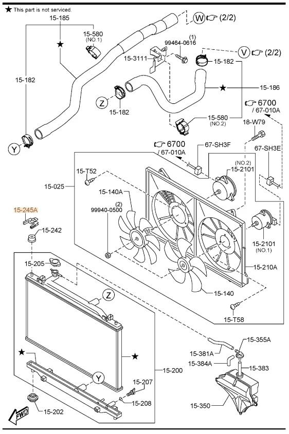 Кронштейн радиатора Mazda CX-5 2021 KF
