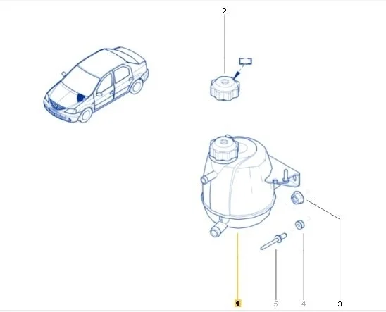 Бачок расширительный Renault Sandero 2014 BS11, B90