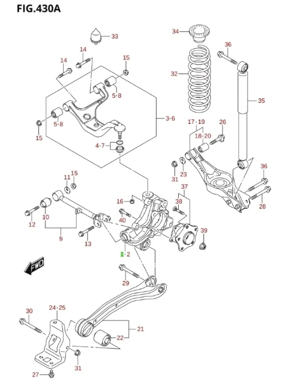 Кулак поворотный Suzuki Grand Vitara 2008 JT
