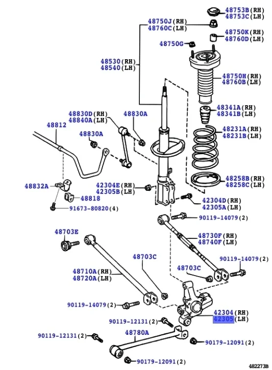 Кулак поворотный Toyota Camry 2006 XV40