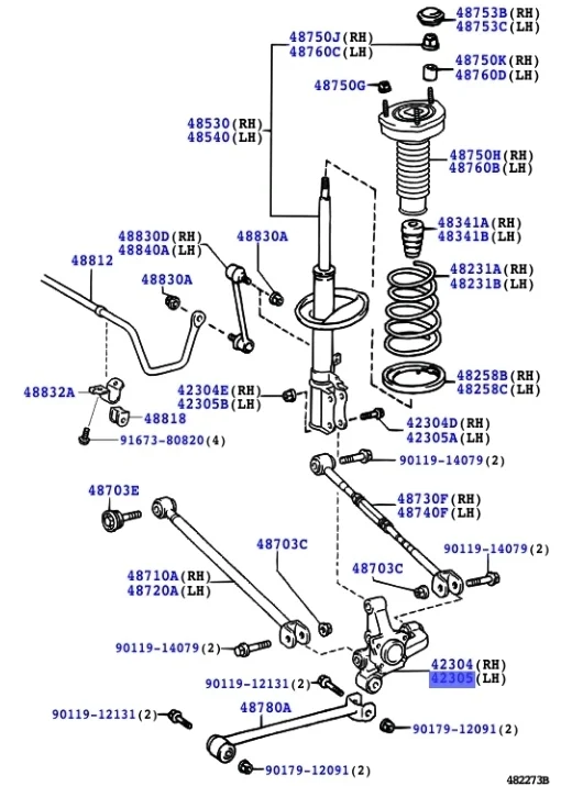 Кулак поворотный Toyota Camry 2006 XV40