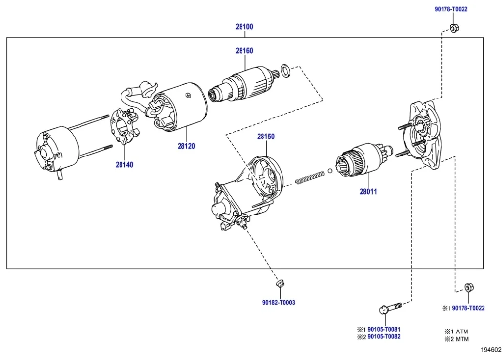 Стартер Toyota Hilux 2019 GUN125