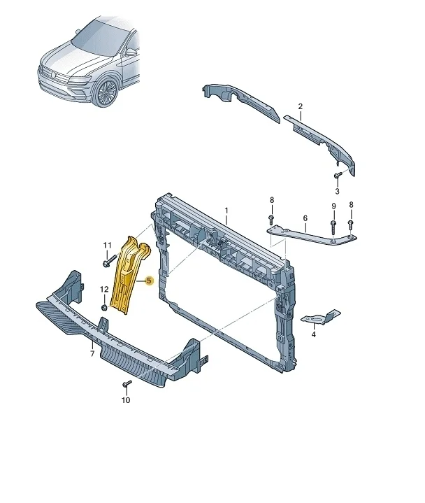 Кронштейн Volkswagen Tiguan 2018 Mk