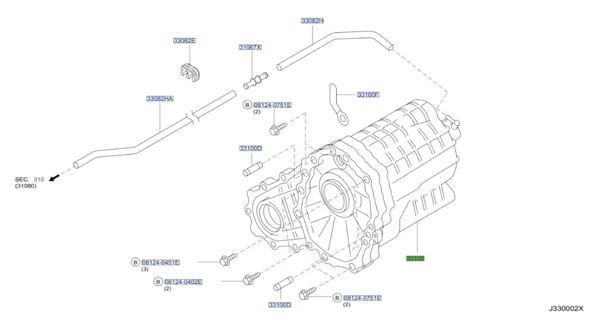 Раздаточная коробка (раздатка) Infiniti FX35 2003 S50