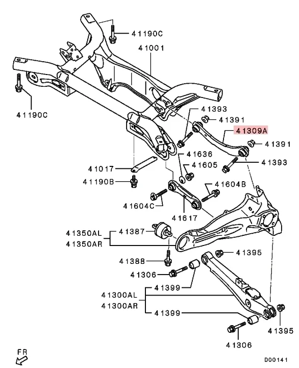 Рычаг Mitsubishi Lancer 2008 CY