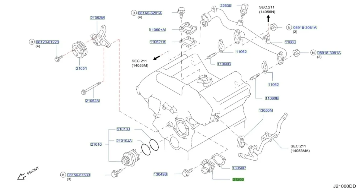Термостат Infiniti FX35 2003 S50