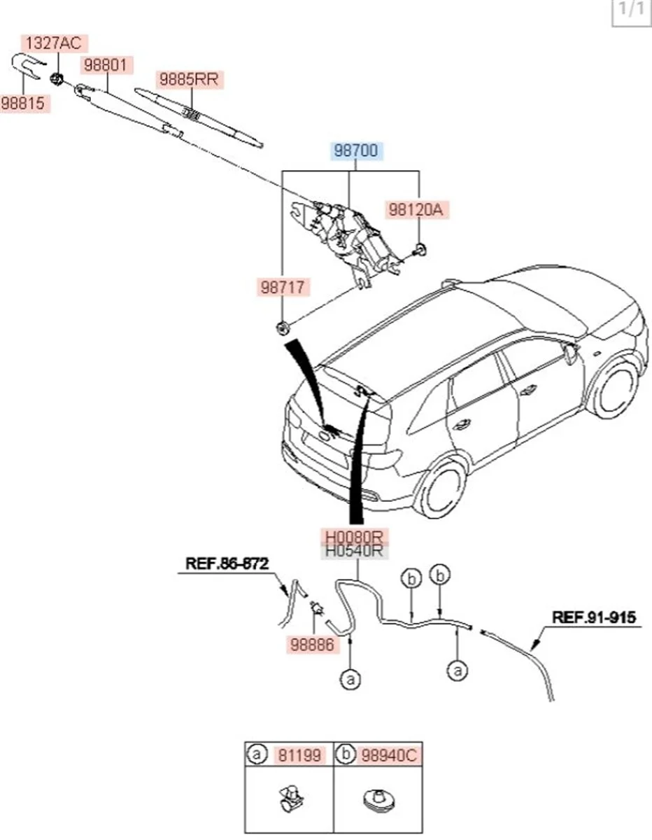 Моторчик стеклоочистителя Kia Sorento 2015 UM