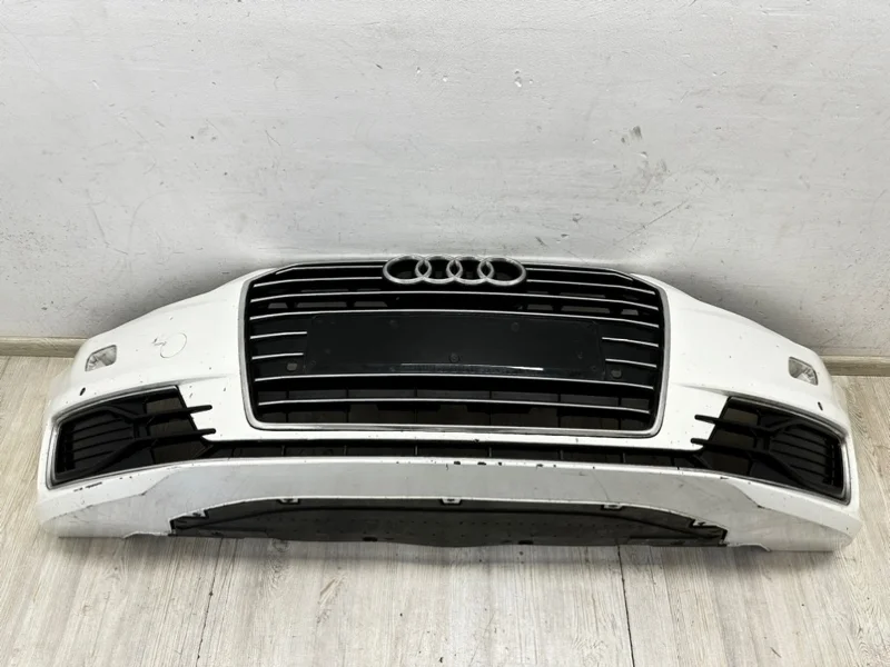 Бампер в сборе решеткой радиатора Audi A6 2014-2018 4G