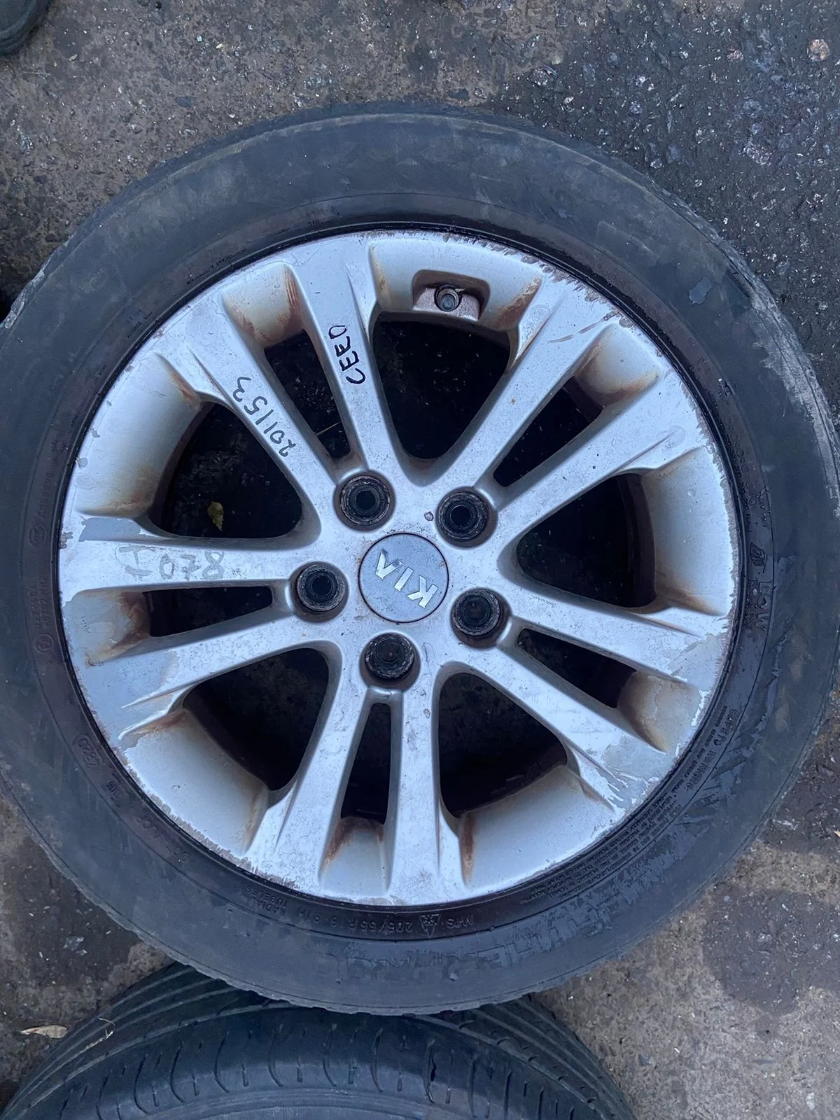 Диск колёсный KIA CEED 2 2012- литой комплект R16 6,5J б/у CEED 2(2012-2018)