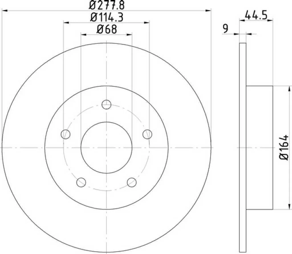 ДИСК ТОРМОЗНОЙ NISSAN ЗАД ПРАВО 432062Y503