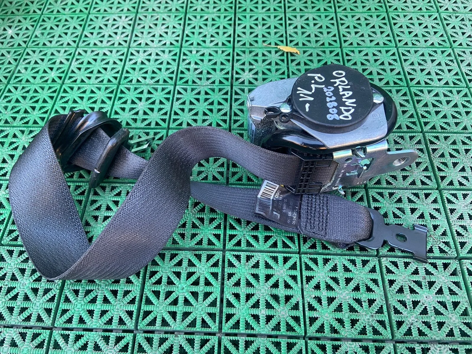 Ремень безопасности CHEVROLET ORLANDO 2011- передний левый (с пиропатроном) б/у ORLANDO(2011-2015)