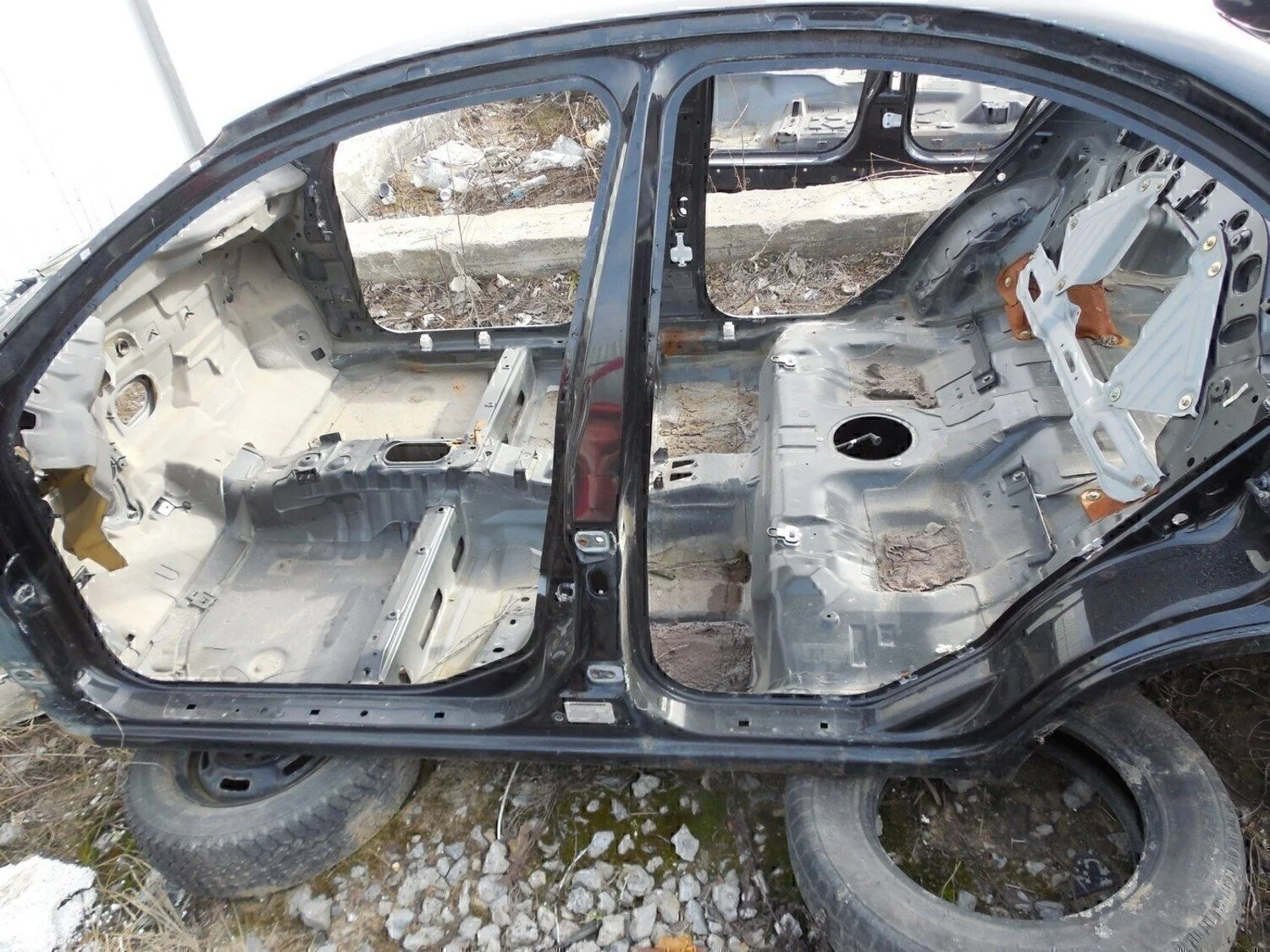 Порог со стойкой левый Almera Classic (B10) 2006-2013