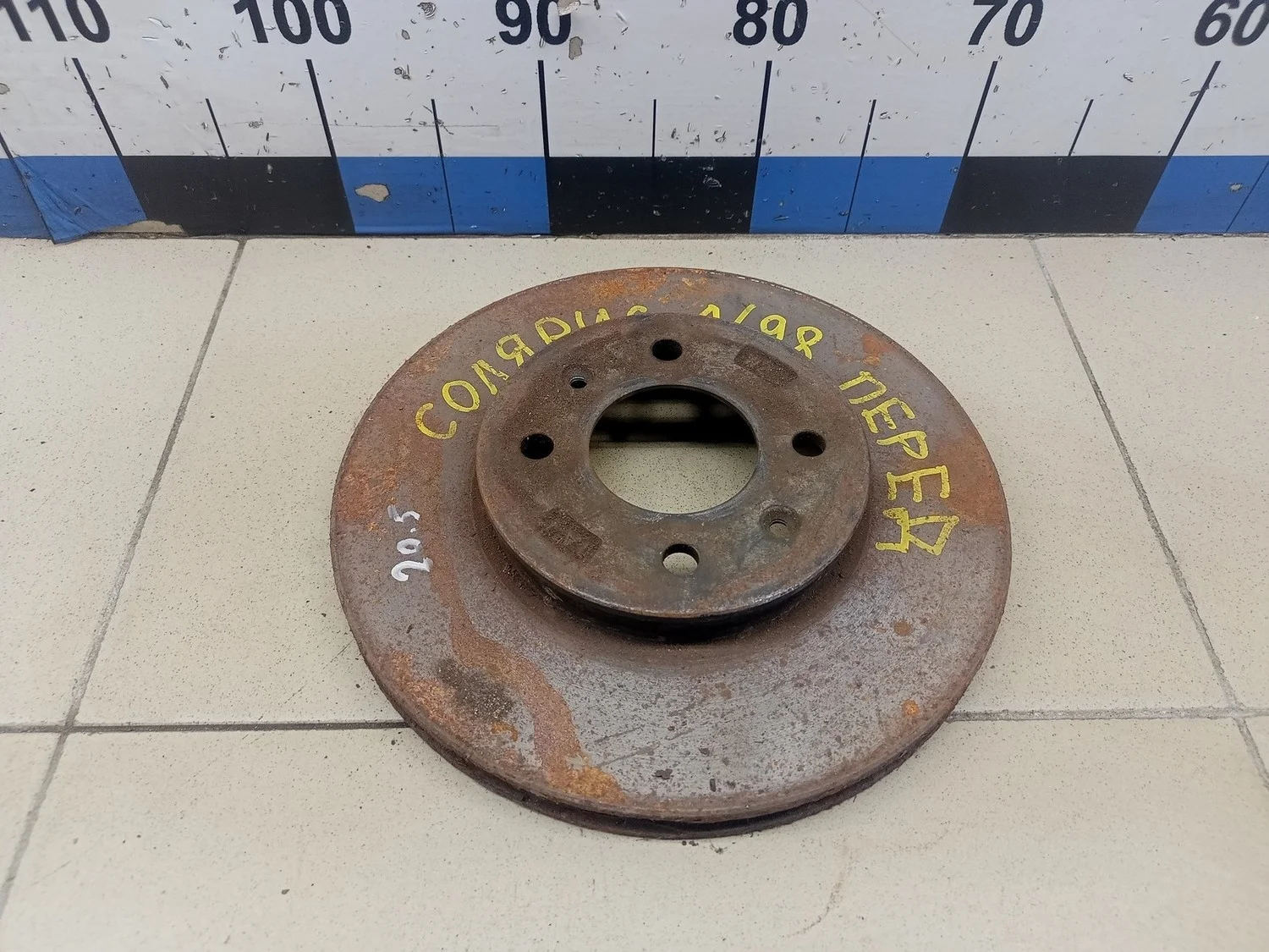 Диск тормозной передний вентилируемый Solaris 2010-2017